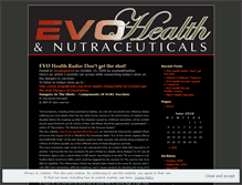 Tablet Screenshot of evohealthonline.wordpress.com