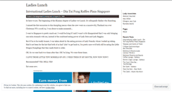Desktop Screenshot of ladieslunch.wordpress.com