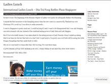 Tablet Screenshot of ladieslunch.wordpress.com