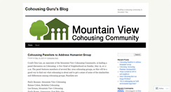 Desktop Screenshot of cohousingguru.wordpress.com