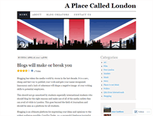 Tablet Screenshot of aplacecalledlondon.wordpress.com