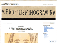 Tablet Screenshot of afrofilisminogravura.wordpress.com