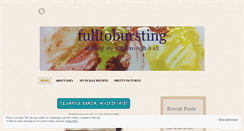 Desktop Screenshot of fulltobursting.wordpress.com