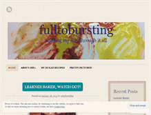 Tablet Screenshot of fulltobursting.wordpress.com