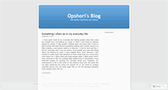 Desktop Screenshot of opshori.wordpress.com