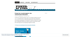 Desktop Screenshot of fiskerbladet.wordpress.com