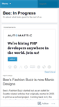 Mobile Screenshot of beefashionbuzz.wordpress.com