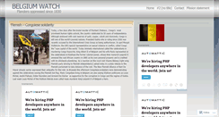 Desktop Screenshot of belgiumwatch.wordpress.com