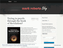 Tablet Screenshot of markrobertsblog.wordpress.com