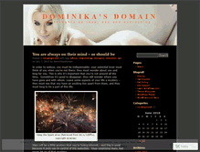 Tablet Screenshot of dominikasdomain.wordpress.com