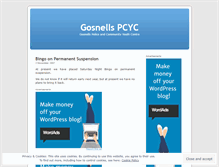 Tablet Screenshot of gosnellspcyc.wordpress.com