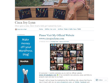 Tablet Screenshot of circajoylynn.wordpress.com