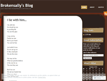 Tablet Screenshot of brokensally.wordpress.com