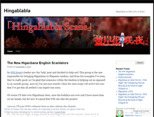 Tablet Screenshot of hingablabla.wordpress.com