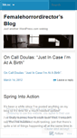 Mobile Screenshot of femalehorrordirector.wordpress.com