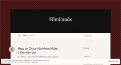 Desktop Screenshot of filmfunds.wordpress.com