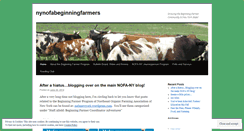 Desktop Screenshot of nynofabeginningfarmers.wordpress.com