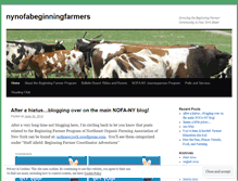 Tablet Screenshot of nynofabeginningfarmers.wordpress.com