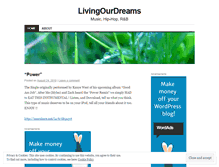 Tablet Screenshot of livingourdreams516.wordpress.com