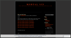 Desktop Screenshot of mortalsinners.wordpress.com