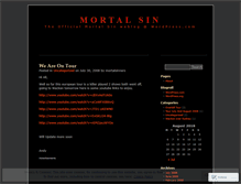 Tablet Screenshot of mortalsinners.wordpress.com