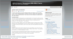 Desktop Screenshot of iipmbschool.wordpress.com