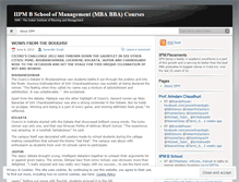 Tablet Screenshot of iipmbschool.wordpress.com