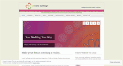 Desktop Screenshot of eventsdesignerweddings.wordpress.com