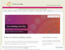 Tablet Screenshot of eventsdesignerweddings.wordpress.com