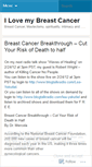Mobile Screenshot of breastcancernmastectomy.wordpress.com