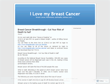 Tablet Screenshot of breastcancernmastectomy.wordpress.com