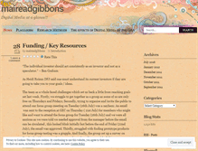 Tablet Screenshot of maireadgibbons.wordpress.com