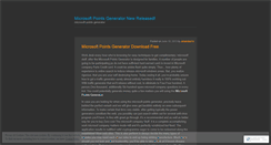 Desktop Screenshot of microsoftpointsgeneratornewreleased.wordpress.com