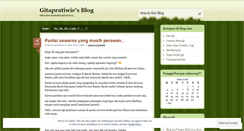 Desktop Screenshot of gitapratiwie.wordpress.com