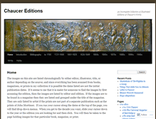 Tablet Screenshot of chaucereditions.wordpress.com