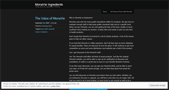 Desktop Screenshot of monavieingredients.wordpress.com
