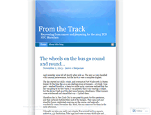 Tablet Screenshot of fromthetrack.wordpress.com