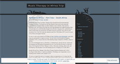 Desktop Screenshot of musictherapyinafrica.wordpress.com