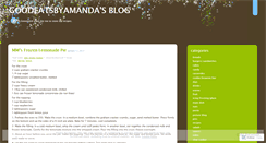 Desktop Screenshot of goodeatsbyamanda.wordpress.com