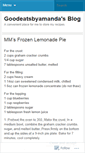 Mobile Screenshot of goodeatsbyamanda.wordpress.com