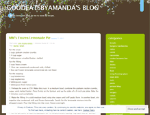 Tablet Screenshot of goodeatsbyamanda.wordpress.com