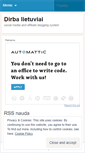 Mobile Screenshot of dirbalietuviai.wordpress.com