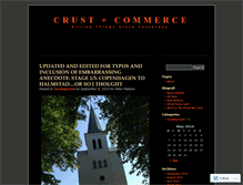 Tablet Screenshot of crustandcommerce.wordpress.com
