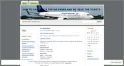 Desktop Screenshot of faresandticketing.wordpress.com