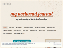 Tablet Screenshot of mynocturnaljournal.wordpress.com