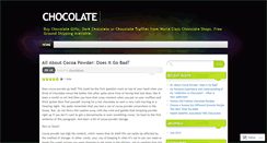 Desktop Screenshot of chocolateus.wordpress.com