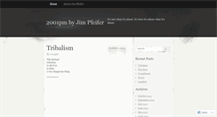 Desktop Screenshot of 2001pm.wordpress.com