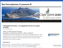 Tablet Screenshot of lausanne3.wordpress.com