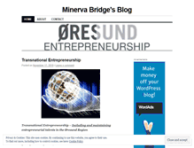 Tablet Screenshot of minervabridge.wordpress.com