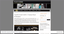 Desktop Screenshot of blogpourhomme.wordpress.com